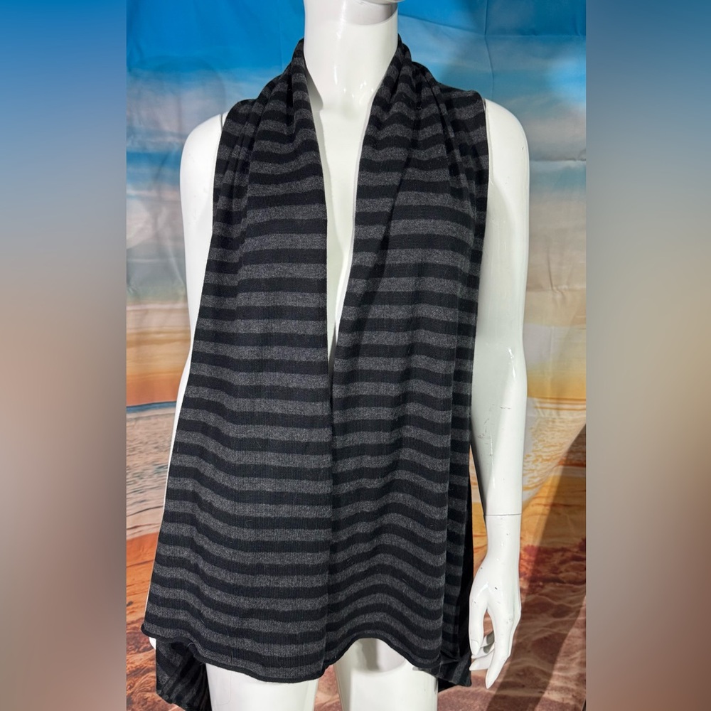 Ronen Chen Striped Sleeveless Cardigan